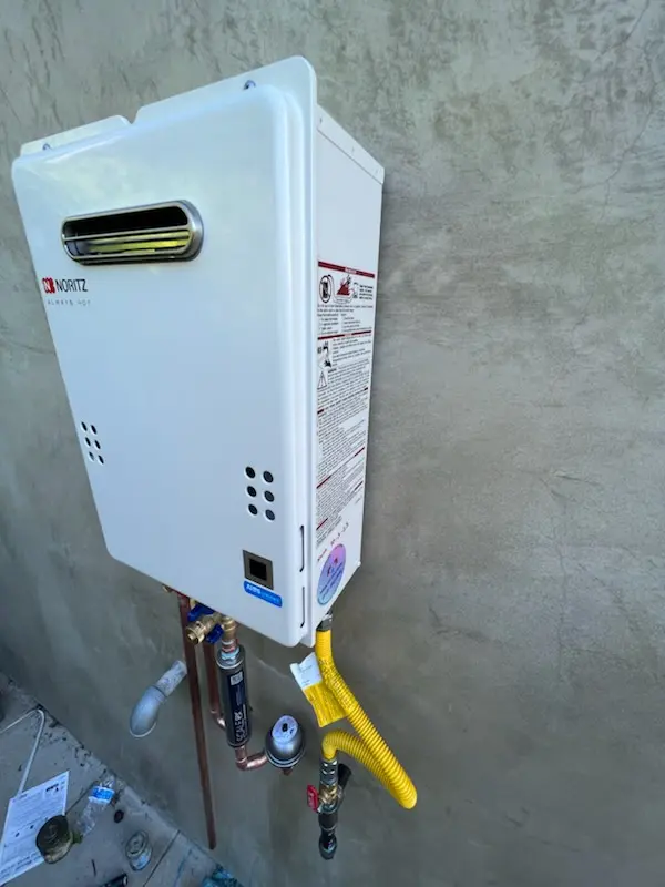 Tankless water heater installation for Blair homes